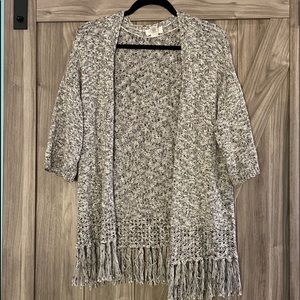 3/4 sleeve knit cardigan